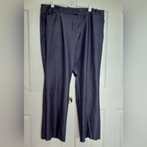 Wide Leg Denim Formal Dark Stretch Jeans Pants 18 Worthington